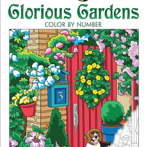 Creative Haven Glorious Gardens Color by Number Coloring Book